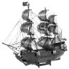 Metal Earth ICONX Black Pearl Ship, Black Version