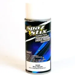 Spaz Stix Silver Metallic (Color Or Candy Backer) Aerosol Paint 3.5oz