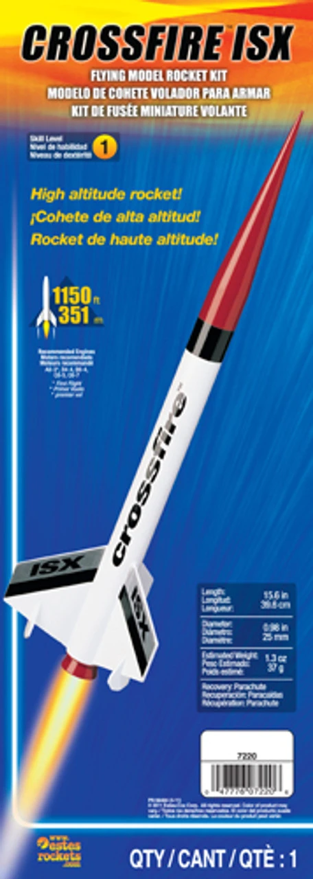Estes Crossfire ISX Model Rocket Kit, Skill Level 1 2 Estes Crossfire ISX Model Rocket Kit, Skill Level 1 - Image 2