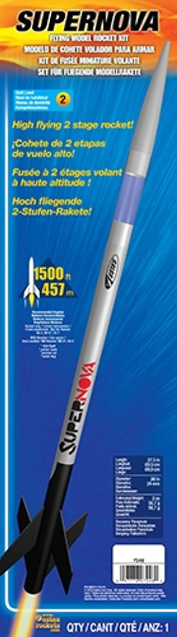Estes 7248 Super Nova Model Rocket Kit, Skill Level 2 (EST7248) 1 Estes 7248 Super Nova Model Rocket Kit, Skill Level 2 (EST7248)