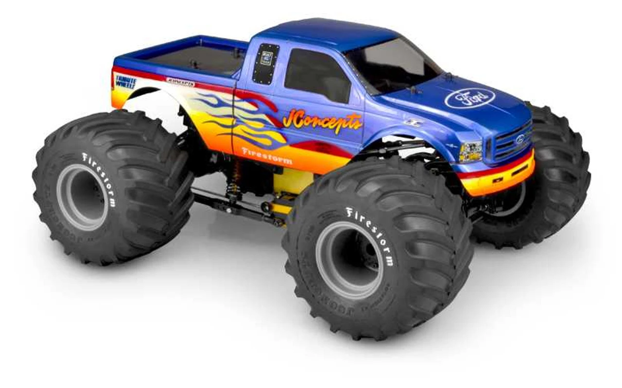 J Concepts JConcepts 2005 Ford F-250 Super Duty Monster Truck Body (Clear) 1 J Concepts JConcepts 2005 Ford F-250 Super Duty Monster Truck Body (Clear)