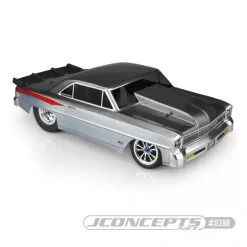 J Concepts JConcepts 0398 1966 Chevy II Nova V2 Street Eliminator Drag Racing Body (Clear)