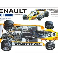 Tamiya 1/12 Renault RE-20 Turbo Racing Car Model Kit, W/ PE Parts