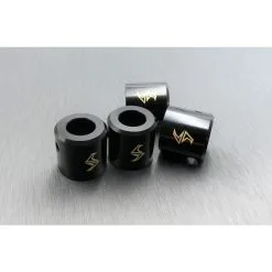Samix SCX-6 Brass Driveshaft Cups (Black) (4)