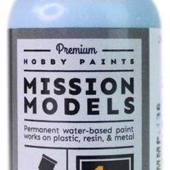 Mission Models MIOMMP-136 Acrylic Model Paint, 1oz Bottle, Arcadian Blue F (1965)
