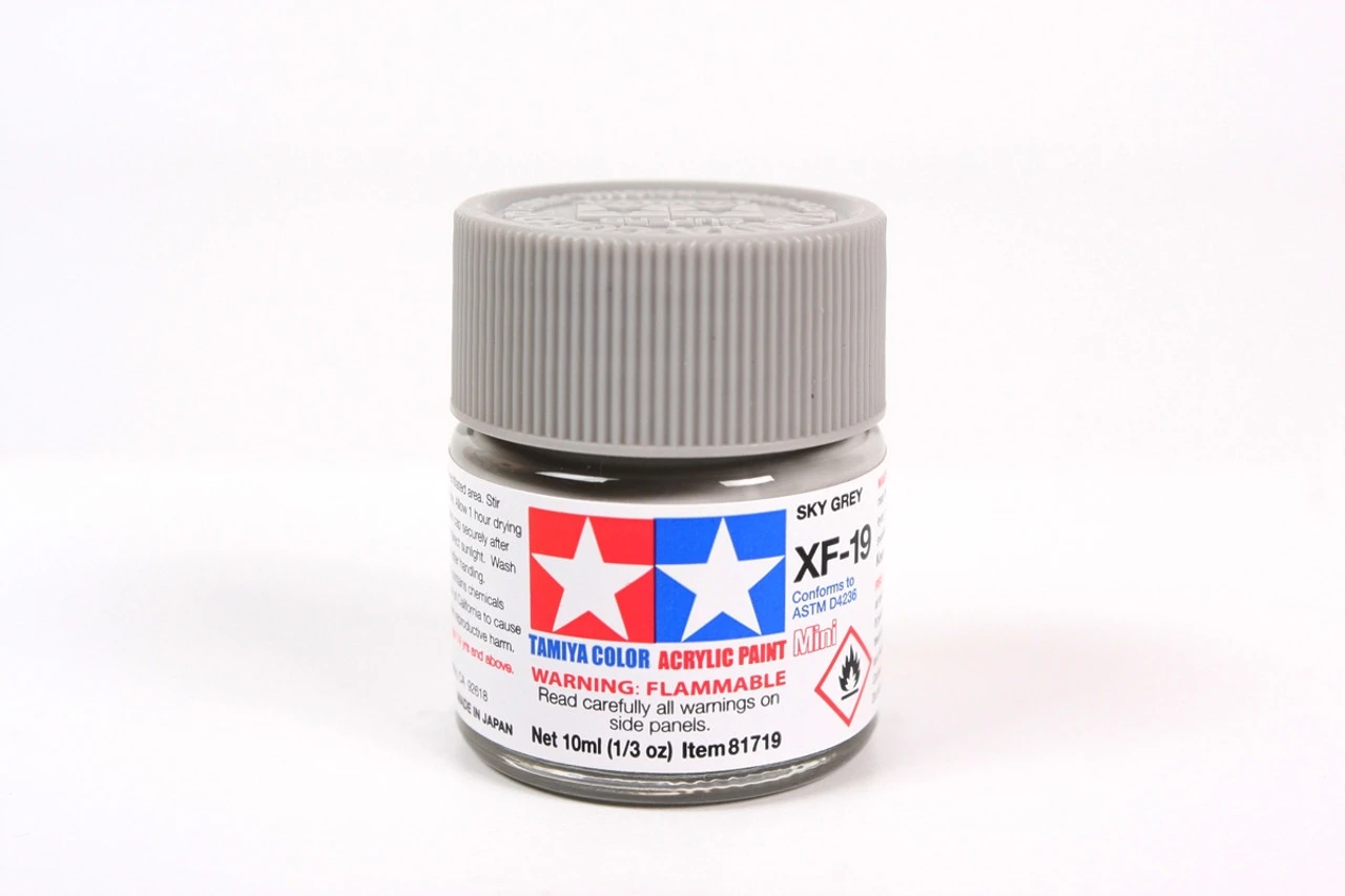 Tamiya 81719 Acrylic Mini XF19 Sky Gray Paint (10ml) 1 Tamiya 81719 Acrylic Mini XF19 Sky Gray Paint (10ml)