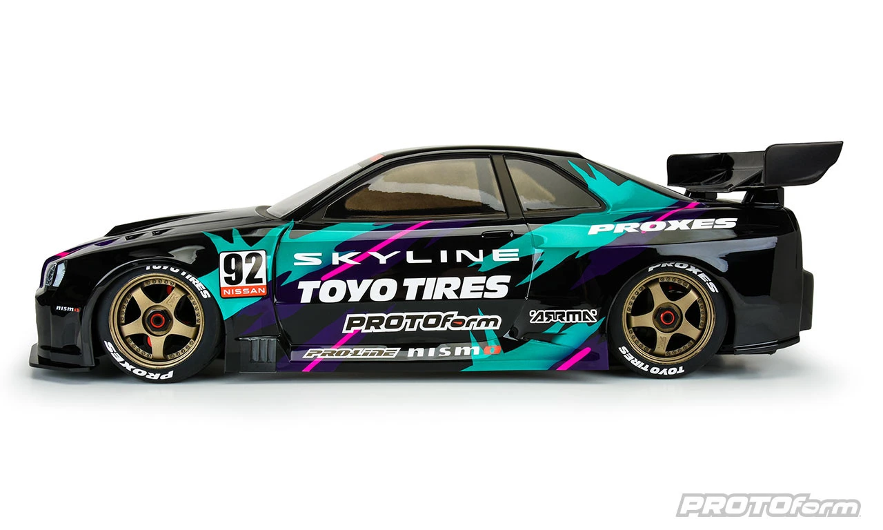Protoform 158400 1/7 2002 Nissan Skyline GT-R R34 Clear Body: ARRMA Infraction 6S 2 Protoform 158400 1/7 2002 Nissan Skyline GT-R R34 Clear Body: ARRMA Infraction 6S - Image 2