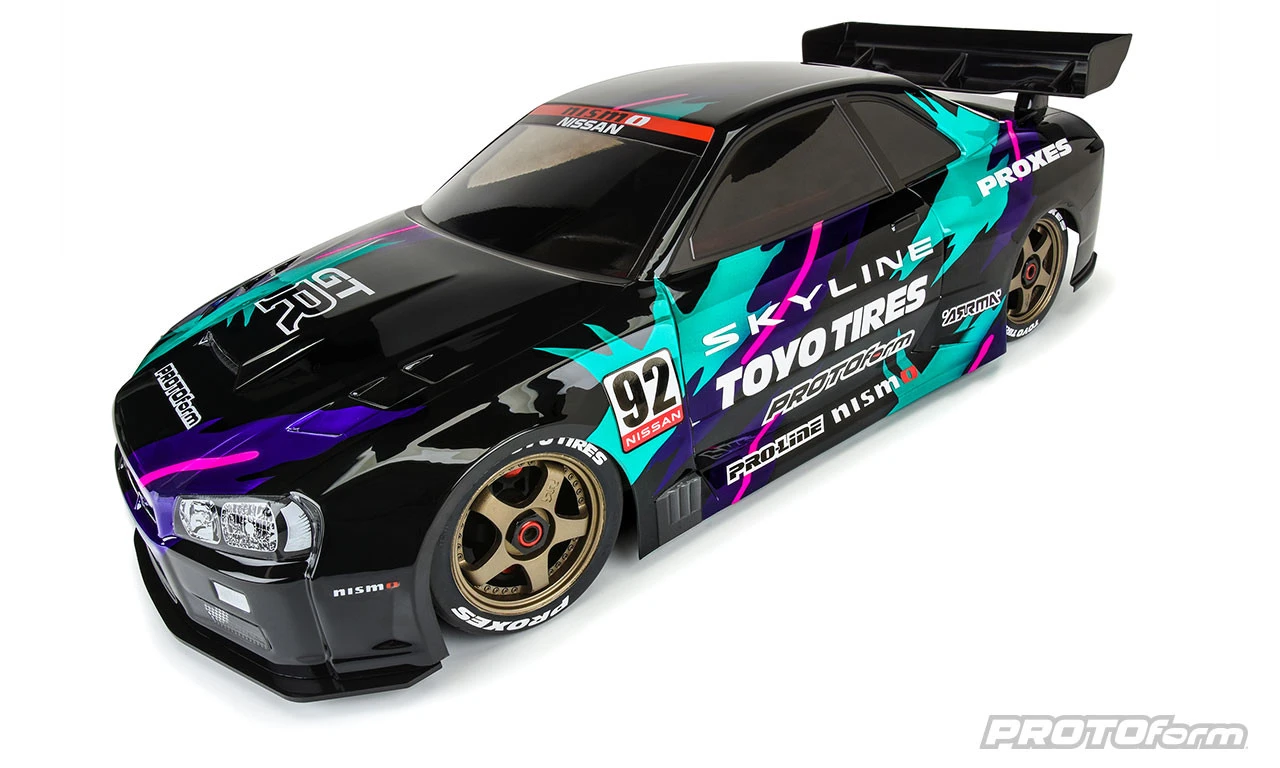 Protoform 158400 1/7 2002 Nissan Skyline GT-R R34 Clear Body: ARRMA Infraction 6S 6 Protoform 158400 1/7 2002 Nissan Skyline GT-R R34 Clear Body: ARRMA Infraction 6S - Image 6