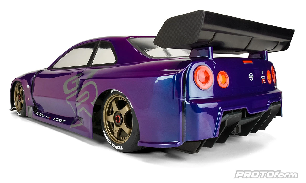 Protoform 158400 1/7 2002 Nissan Skyline GT-R R34 Clear Body: ARRMA Infraction 6S 4 Protoform 158400 1/7 2002 Nissan Skyline GT-R R34 Clear Body: ARRMA Infraction 6S - Image 4