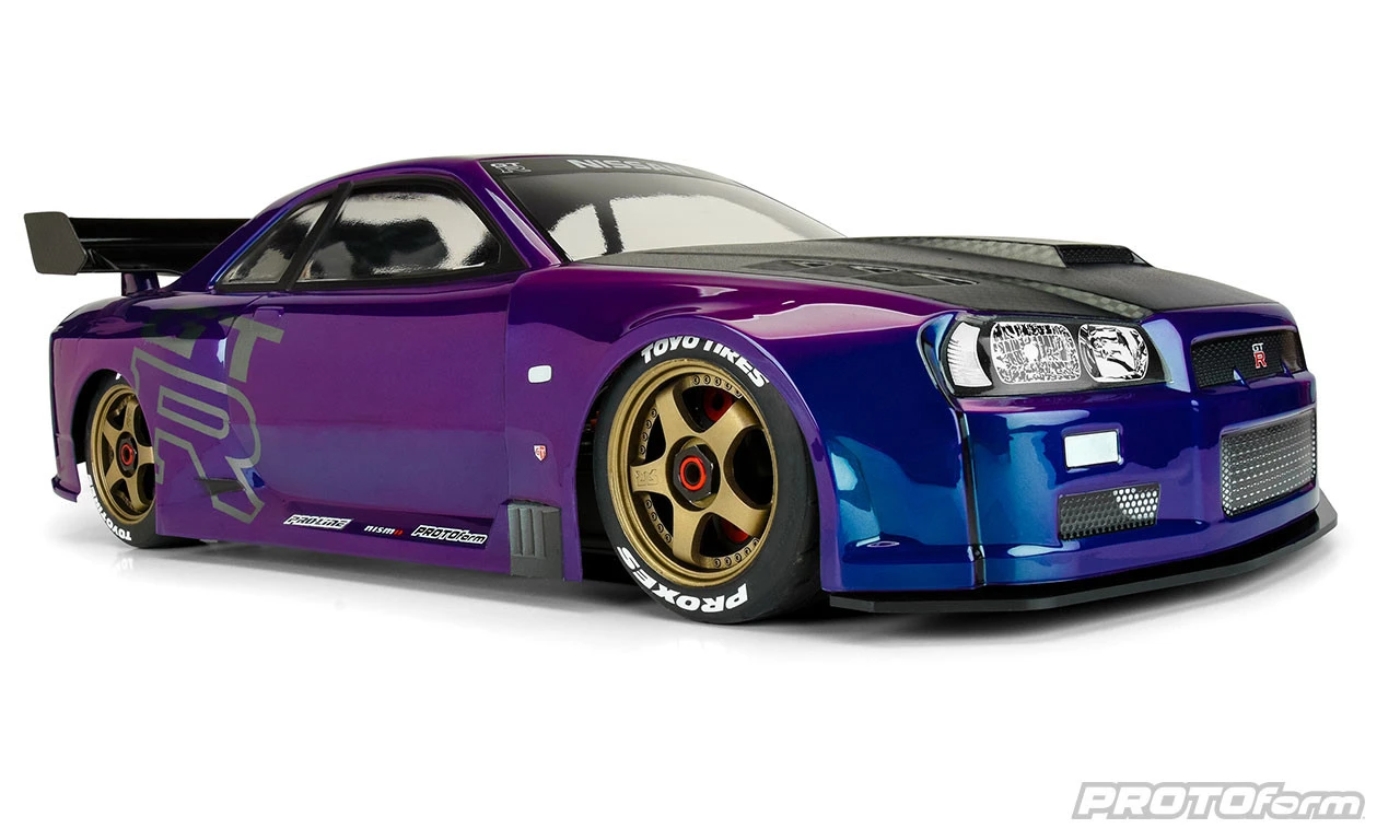 Protoform 158400 1/7 2002 Nissan Skyline GT-R R34 Clear Body: ARRMA Infraction 6S 3 Protoform 158400 1/7 2002 Nissan Skyline GT-R R34 Clear Body: ARRMA Infraction 6S - Image 3
