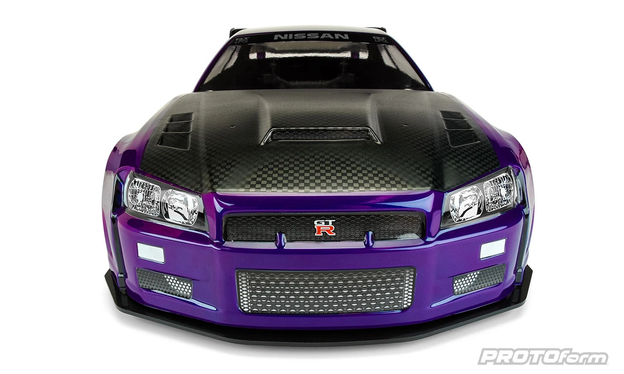 Protoform 158400 1/7 2002 Nissan Skyline GT-R R34 Clear Body: ARRMA Infraction 6S 5 Protoform 158400 1/7 2002 Nissan Skyline GT-R R34 Clear Body: ARRMA Infraction 6S - Image 5