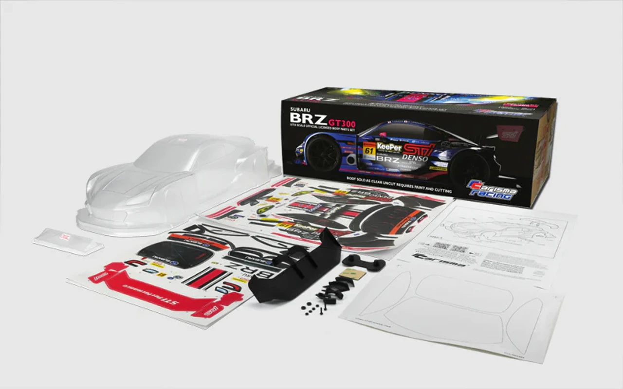 Carisma 2021 Subaru BRZ GT300 190mm Hi-Def Clear Body With Decal Pack 21 Carisma 2021 Subaru BRZ GT300 190mm Hi-Def Clear Body With Decal Pack - Image 21