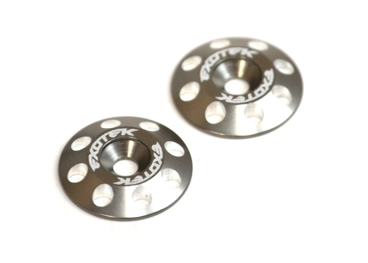 Exotek Racing 1678GUN Flite V2 16mm Aluminum Wing Buttons (Gunmetal) (2) 1 Exotek Racing 1678GUN Flite V2 16mm Aluminum Wing Buttons (Gunmetal) (2)