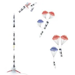 Estes Saturn V Skylab Model Rocket Kit, Skill Level: Master -Toys and Hobbies Shop 1973 Skylab FlightSequence 89588.1620848745