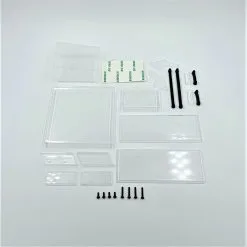 1RC Racing 6055 Top And Front Wing, Clear, 1/18 Sprint 3.0