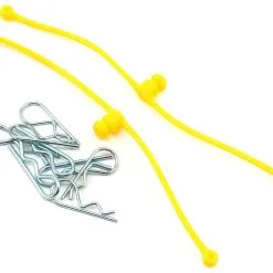 Du-Bro 2247 Body Klip Retainers W/Body Clips (Yellow)