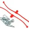 Du-Bro 2248 Body Klip Retainers W/Body Clips (Red)