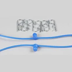 Du-Bro 2249 Body Klip Retainers W/Body Clips (Blue)
