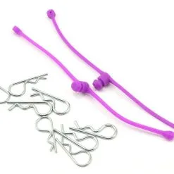 Du-Bro 2250 Body Klip Retainers W/Body Clips (Purple)