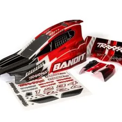 Traxxas 2450 Body, Bandit (also Fits Bandit VXL), Black & Red