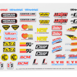 Traxxas 2514 Racing Sponsors Decal Sheet