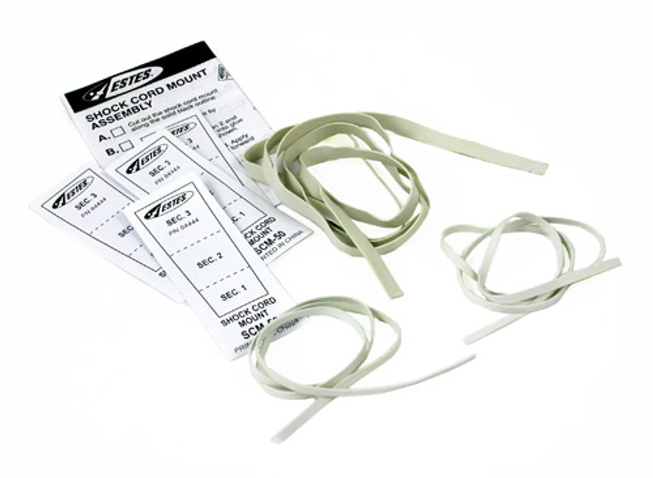 Estes 2278 Shock Cords & Mount Pack, For Model Rockets 1 Estes 2278 Shock Cords & Mount Pack, For Model Rockets