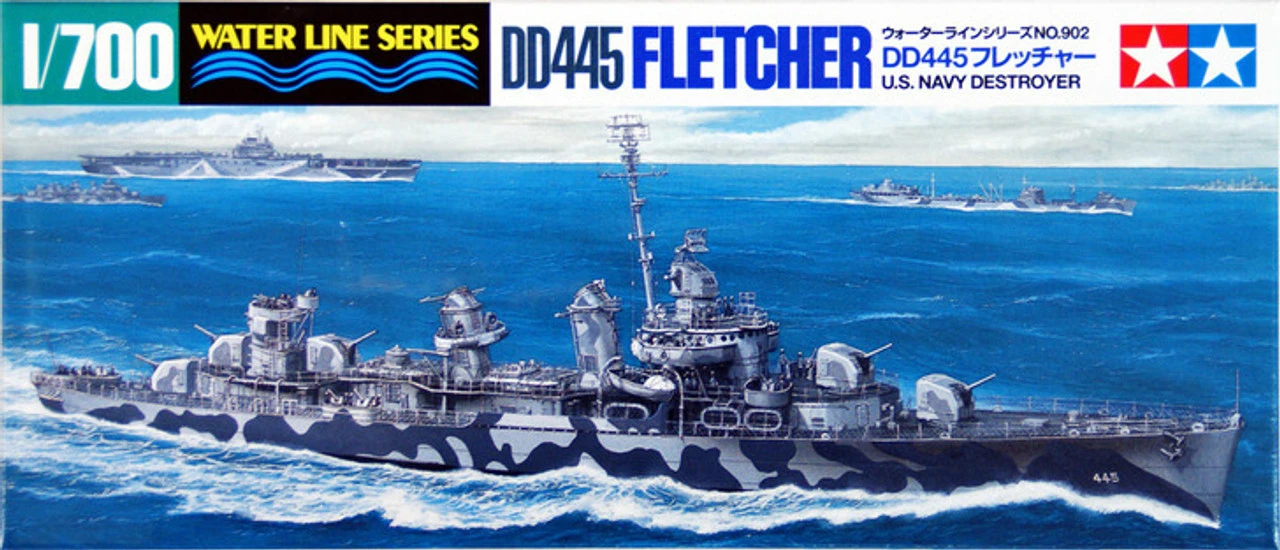 Tamiya 31902 1/700 USN DD445 Fletcher Plastic Model Kit 2 Tamiya 31902 1/700 USN DD445 Fletcher Plastic Model Kit - Image 2