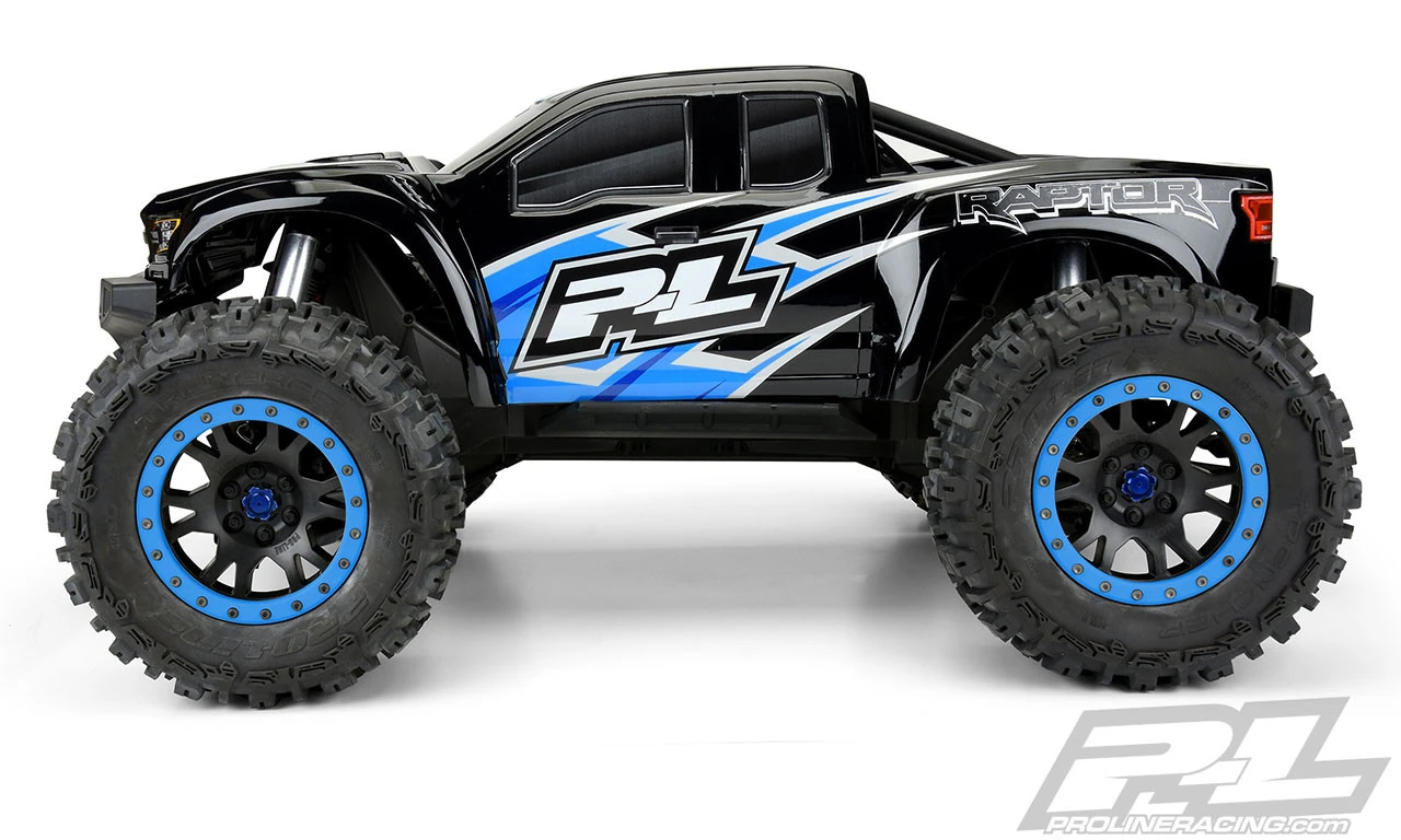 Proline Pro-Line 3482-18 2017 Ford F-150 Raptor Pre-Cut Monster Truck Body (Black) (X-Maxx) 3 Proline Pro-Line 3482-18 2017 Ford F-150 Raptor Pre-Cut Monster Truck Body (Black) (X-Maxx) - Image 3