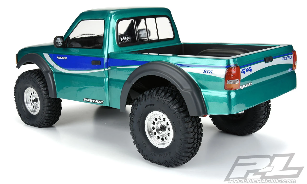 Proline 3537-00 1/10 1993 Ford Ranger Clear Body Set With Scale Molded Accessories For 12.3" (313mm) Wheelbase For Scale Crawlers 3 Proline 3537-00 1/10 1993 Ford Ranger Clear Body Set With Scale Molded Accessories For 12.3" (313mm) Wheelbase For Scale Crawlers - Image 3
