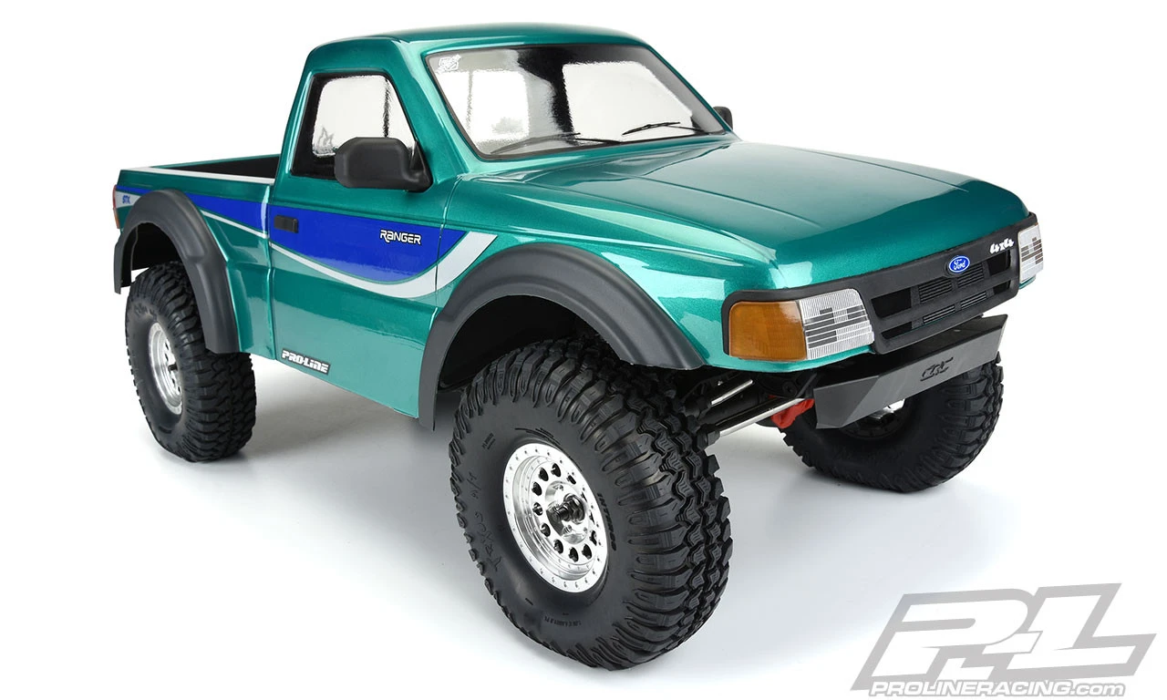 Proline 3537-00 1/10 1993 Ford Ranger Clear Body Set With Scale Molded Accessories For 12.3" (313mm) Wheelbase For Scale Crawlers 4 Proline 3537-00 1/10 1993 Ford Ranger Clear Body Set With Scale Molded Accessories For 12.3" (313mm) Wheelbase For Scale Crawlers - Image 4