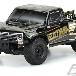 Proline 3551-18 Pre-Cut 1967 Ford F-100 Race Truck Heatwave Edition Tough-Color (Black) Body, Slash 2wd/4x4