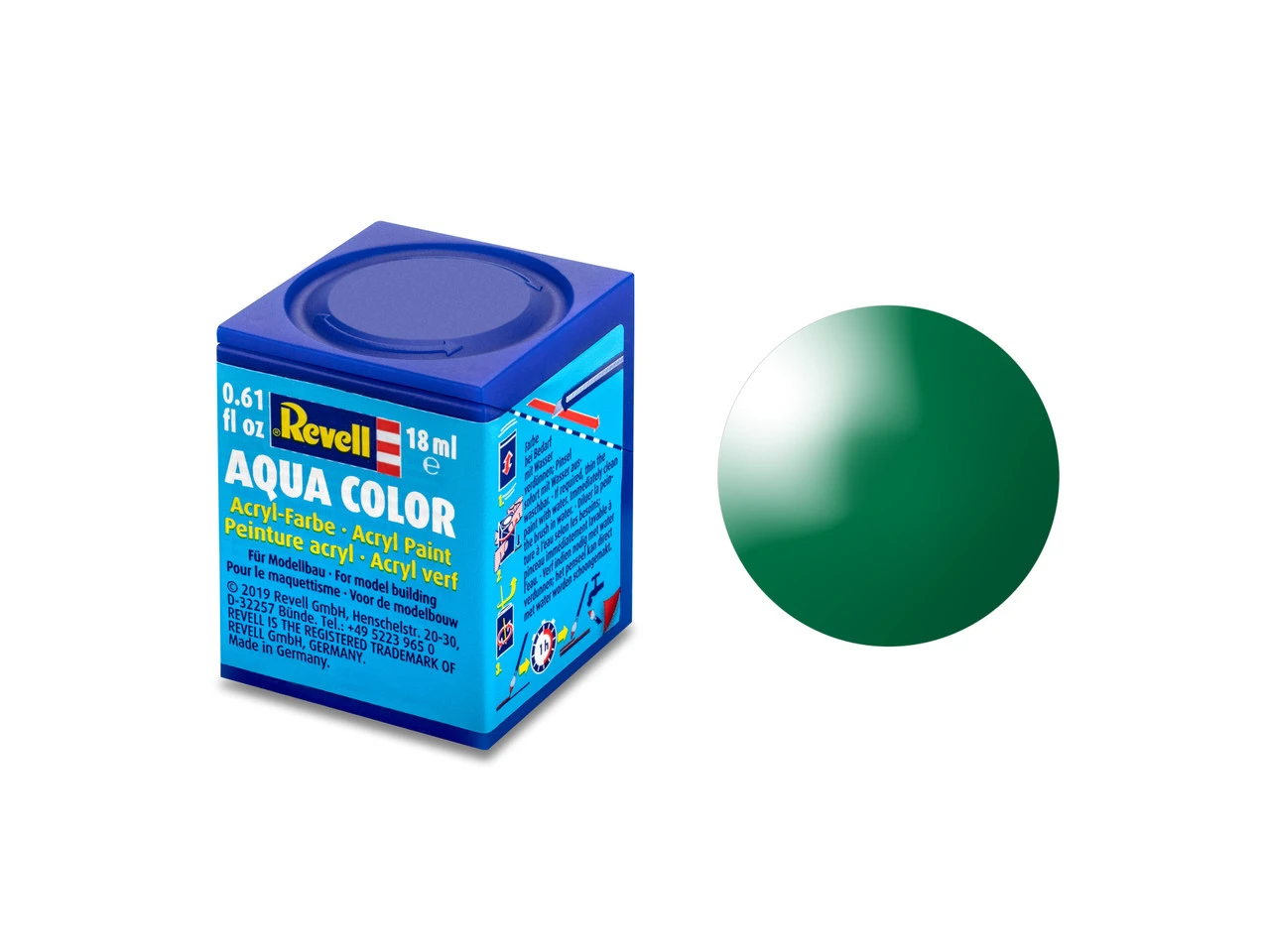 Revell Aqua Color 36161 Emerald Green Gloss 18ml 1 Revell Aqua Color 36161 Emerald Green Gloss 18ml