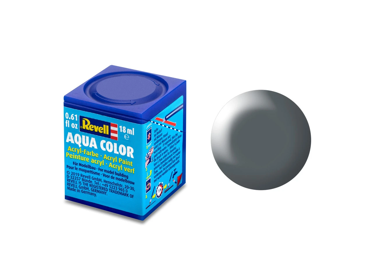 Revell Aqua Color 36378 Dark Grey Silk Matte 18ml 1 Revell Aqua Color 36378 Dark Grey Silk Matte 18ml