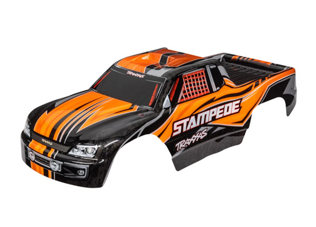 Traxxas 3651T Body, Stampede (also Fits Stampede VXL), Orange 1 Traxxas 3651T Body, Stampede (also Fits Stampede VXL), Orange