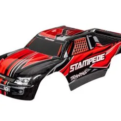 Traxxas 3651 Body, Stampede (also Fits Stampede VXL), Red