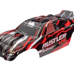 Traxxas 3726 Body, Rustler VXL, Red