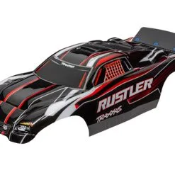 Traxxas 3750 Body, Rustler (also Fits Rustler VXL), Red & Black