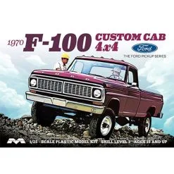 Moebius Models 1/25 1970 Ford F-100 Custom Cab 4x4 Model Kit