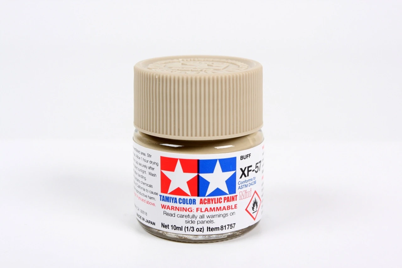 Tamiya 81757 Acrylic Mini XF57 Buff Paint (10ml) 1 Tamiya 81757 Acrylic Mini XF57 Buff Paint (10ml)