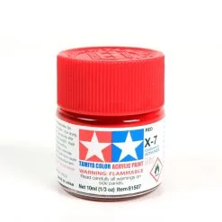 Tamiya 81507 Acrylic Mini X7 Red Paint (10ml)