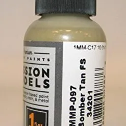 Mission Models MIOMMP-097 Acrylic Model Paint, 1 Oz Bottle, SAC Bomber Tan, FS 34201