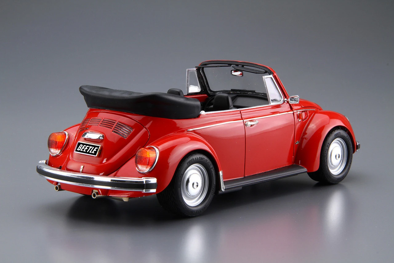 Aoshima Model Kits Aoshima 61541 1/24 1975 VW Beetle Model 1303S Convertible Model Kit 3 Aoshima Model Kits Aoshima 61541 1/24 1975 VW Beetle Model 1303S Convertible Model Kit - Image 3