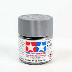Tamiya 81511 Acrylic Mini X11 Chrome Silver Paint (10ml)