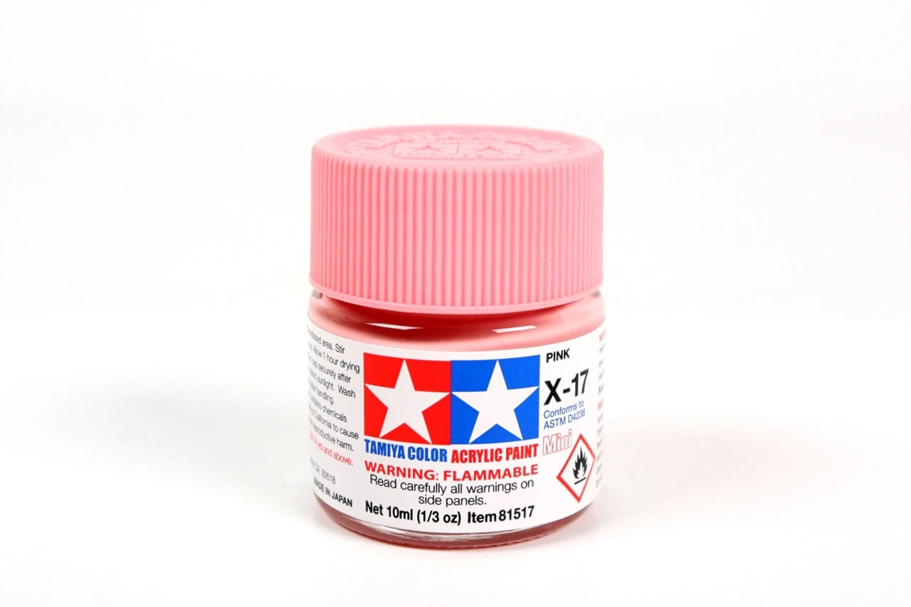 Tamiya 81517 Acrylic Mini X17 Pink Paint (10ml) 1 Tamiya 81517 Acrylic Mini X17 Pink Paint (10ml)