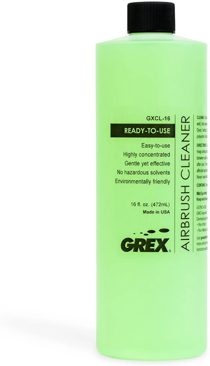 Grex Airbrush Cleaner - Ready To Use, 16 Fl Oz 1 Grex Airbrush Cleaner - Ready To Use, 16 Fl Oz