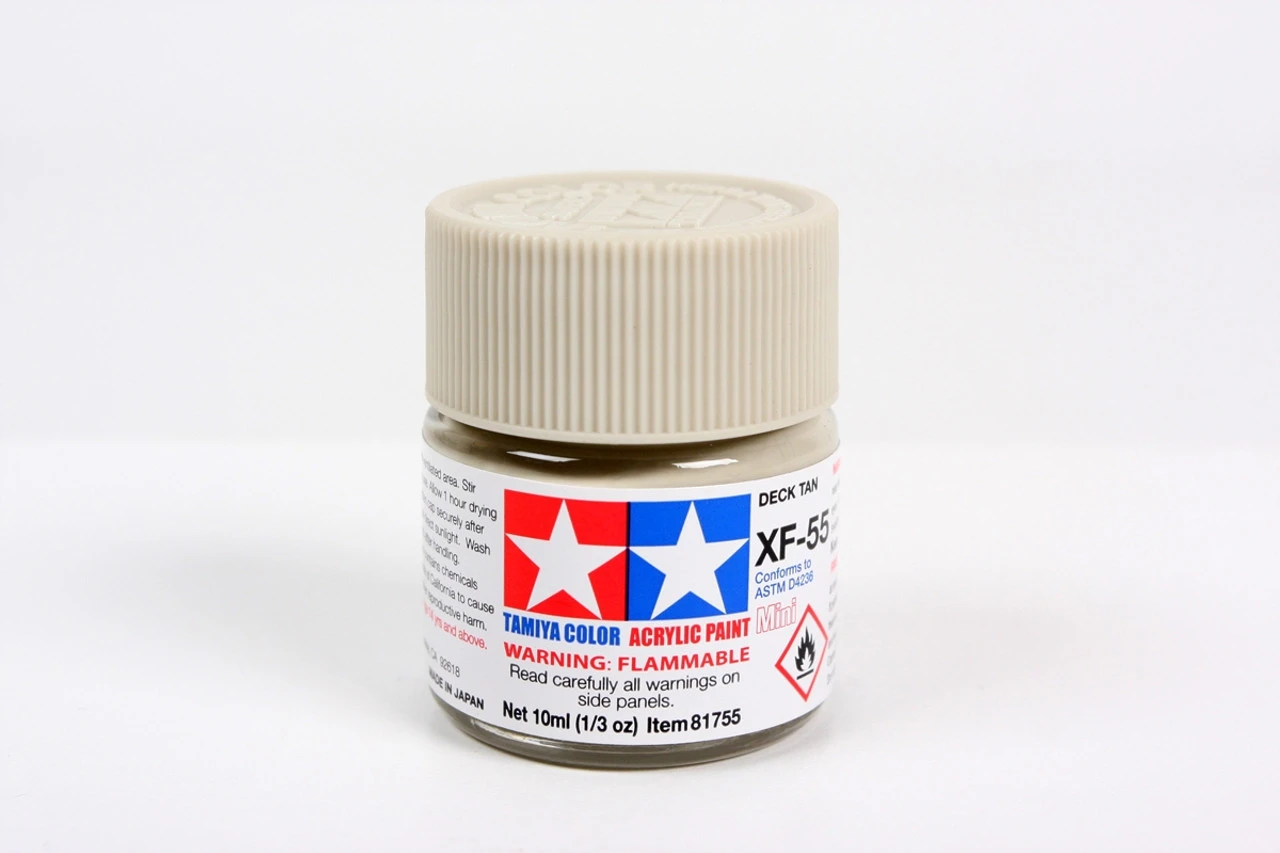 Tamiya 81755 Acrylic Mini XF55 Deck Tan Paint (10ml) 1 Tamiya 81755 Acrylic Mini XF55 Deck Tan Paint (10ml)