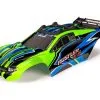 Traxxas 6734G Body, Rustler 4X4, Green & Blue