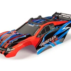 Traxxas 6734R Body, Rustler 4X4, Red