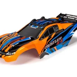Traxxas 6734T Body, Rustler 4X4, Orange