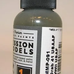 Mission Models MIOMMP-091 Acrylic Model Paint, 1 Oz Bottle, Olive Drab 41 USAAF WWII USAF